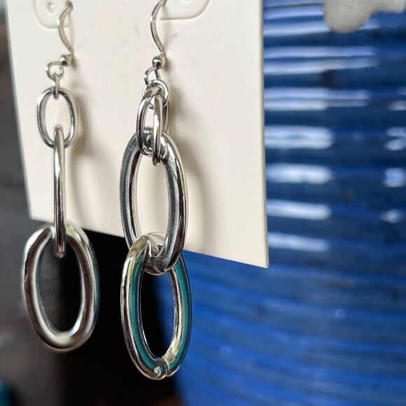 Silver Dangle Max Studio Earrings $16ea / 3 for $25 - Picture 5 of 7